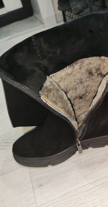Ботфорты замшевые