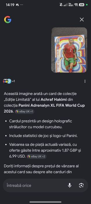 Vând cartonase ediție limitată