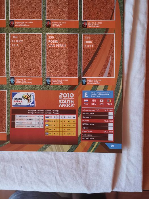 Panini FIFA WORLD CUP 2010 Africa de Sud Set Complet