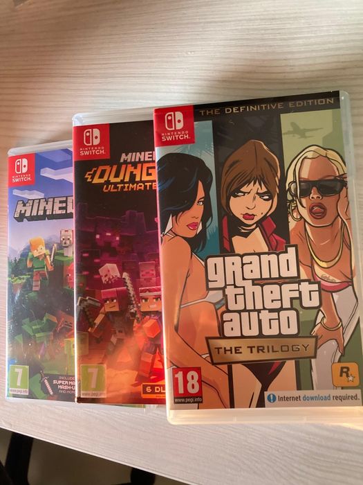 Nintendo Switch, 3 jocuri, Pro Controller, Accesorii Volane, Husă