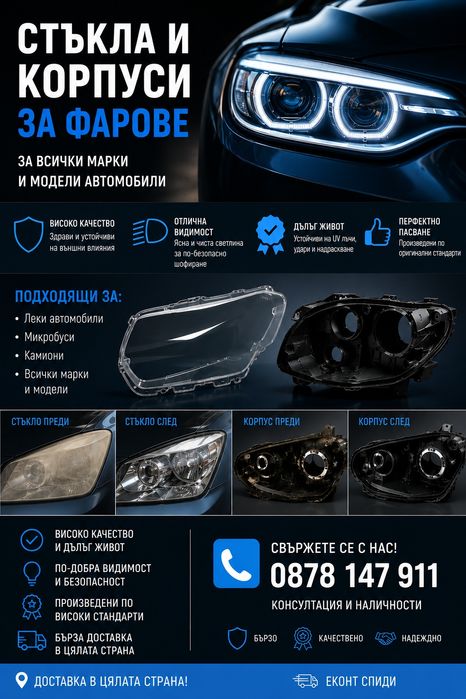 Стъкла за фарове
