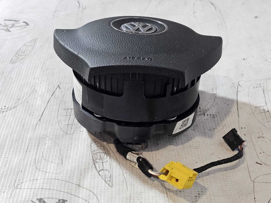 Airbag volan șofer Volkswagen Passat CC / CC / Passat B7 / Tiguan / Golf 6 2008-2016 2014 2.0 TDI Cod OEM: 3C8880201AA, 3C8 880 201 AA (5E3)
