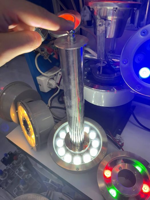 Подводный фонарь для фонтана. 12w. Fontan uchu RGB led chiroq..