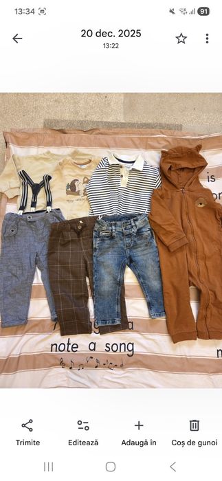 Lot haine mărimea 80-86 state impecabila