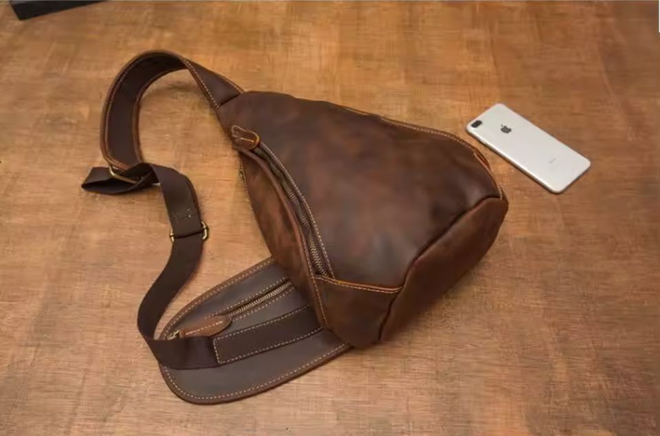 Кожена Чанта Унисекс Нова 20/12/40 см.