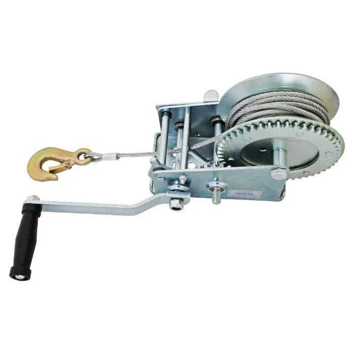 Ръчна лебедка с метално въже 2000LBS 900кг.