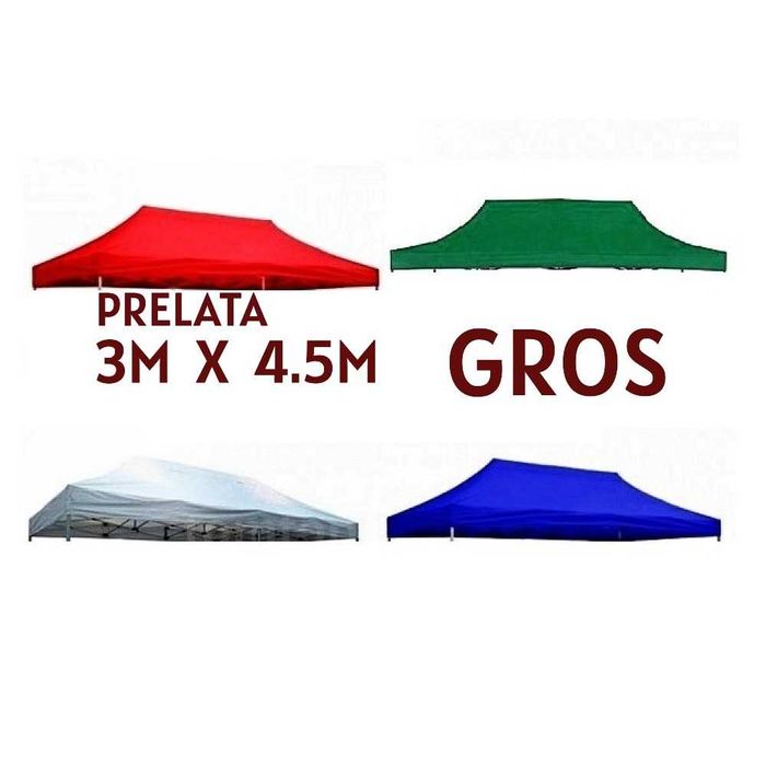 Acoperis prelata cort pavilion pliabil 3M X 4.5M GROS CAUCIUCAT NOU