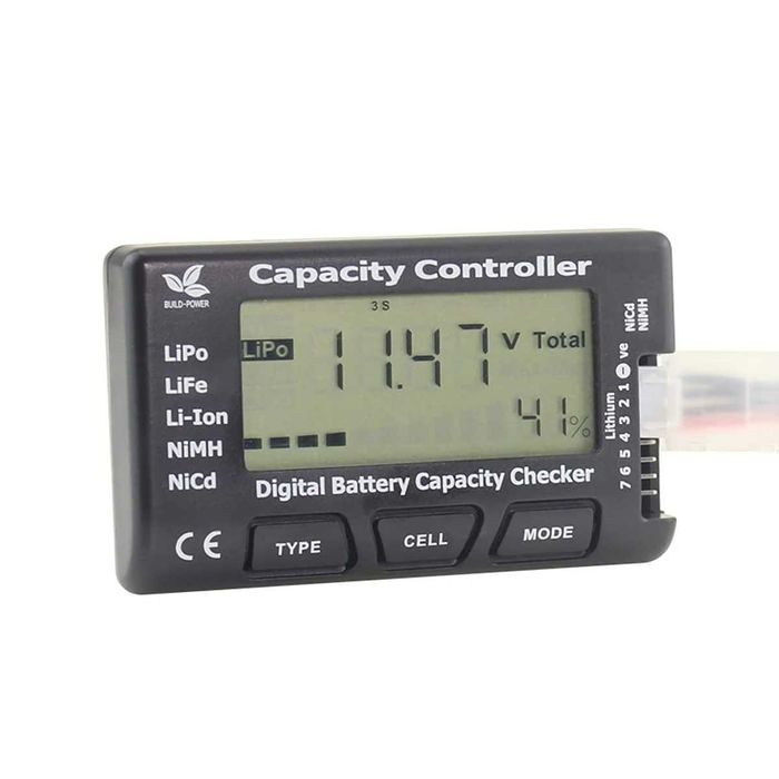 Tester Acumulatori 18650 Li-Ion LiPo NiMH 2-7S Voltaj si Capacitate