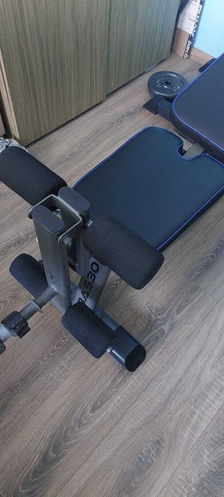 Banca fitness cu suport haltera si presa picioare