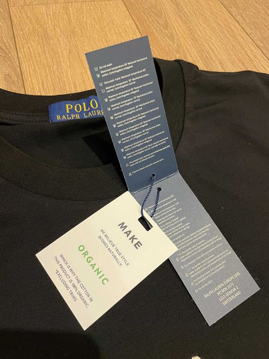 Polo Ralph Lauren, ОРИГИНАЛНА черна тениска, размери:S, M, L, XL и XXL