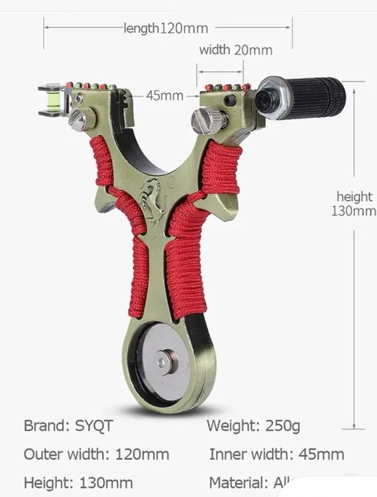 Два  модела много яки прашки   с лазер, нивелир и магнит за сачмите