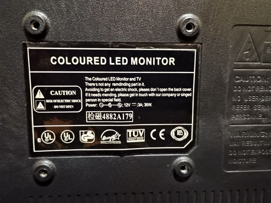 19"  led телевизор 220/12 V