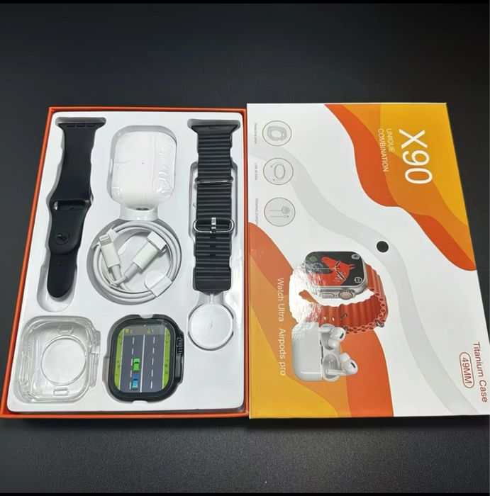 Набор X90 в наборе есть наушники  pods pro и apple watch