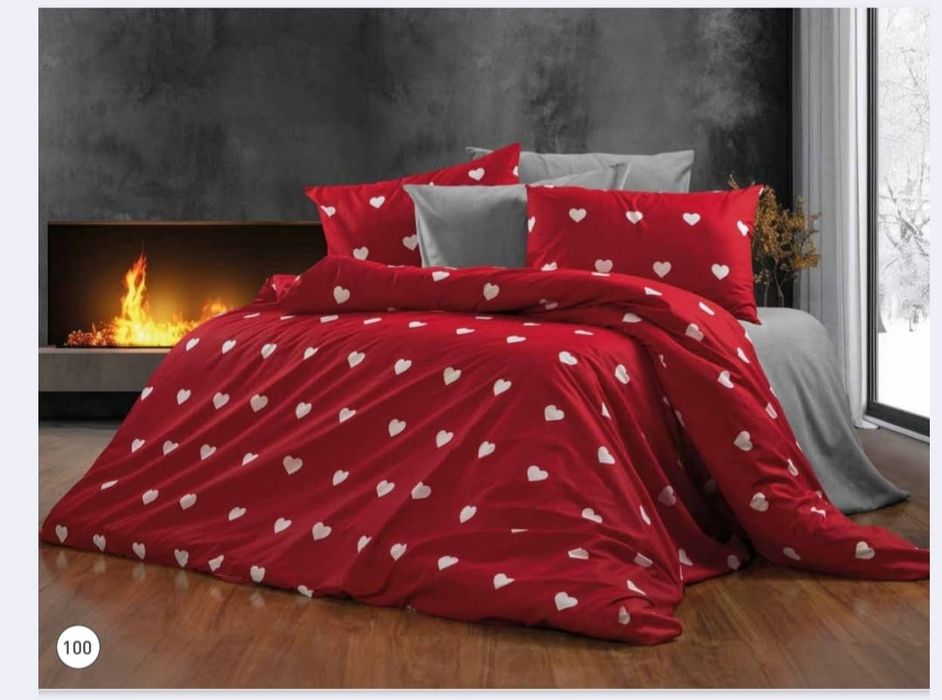 Марка VALDİVİA луксозен двоен ранфорс спален комплект 100%памук- 25 €