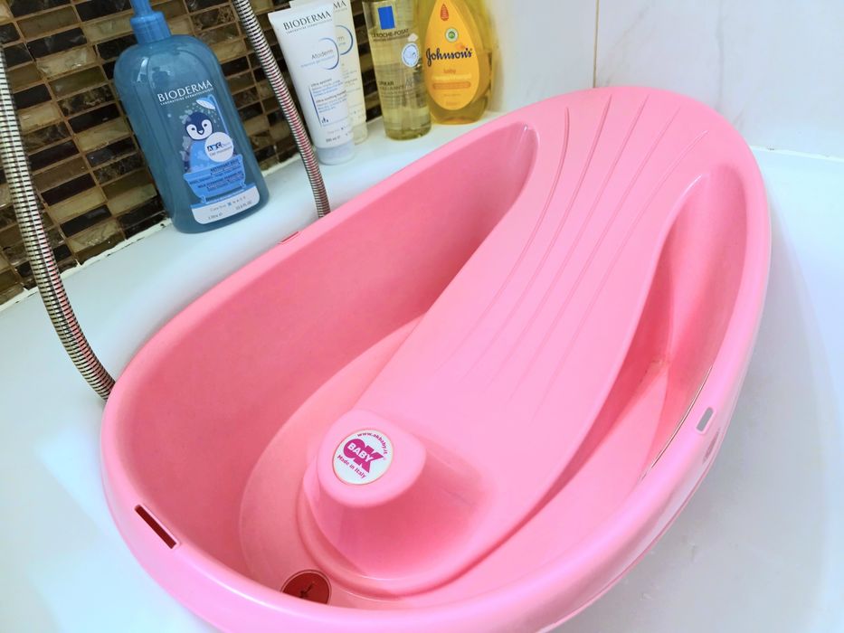 Cadita bebelusi cu termometru, antialunecare, Onda OK Baby