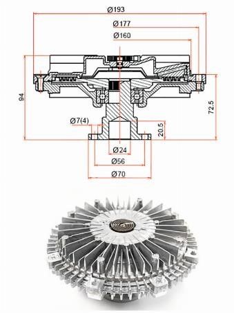 Вискомуфта  Mitsubishi L200