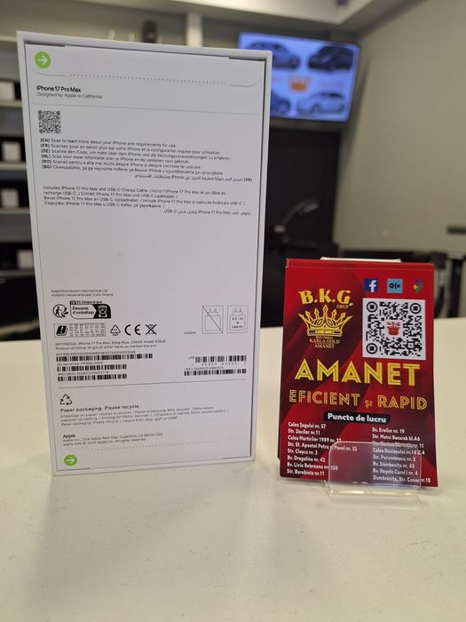 Iphone 17 Pro Max 256gb sigilat Amanet BKG