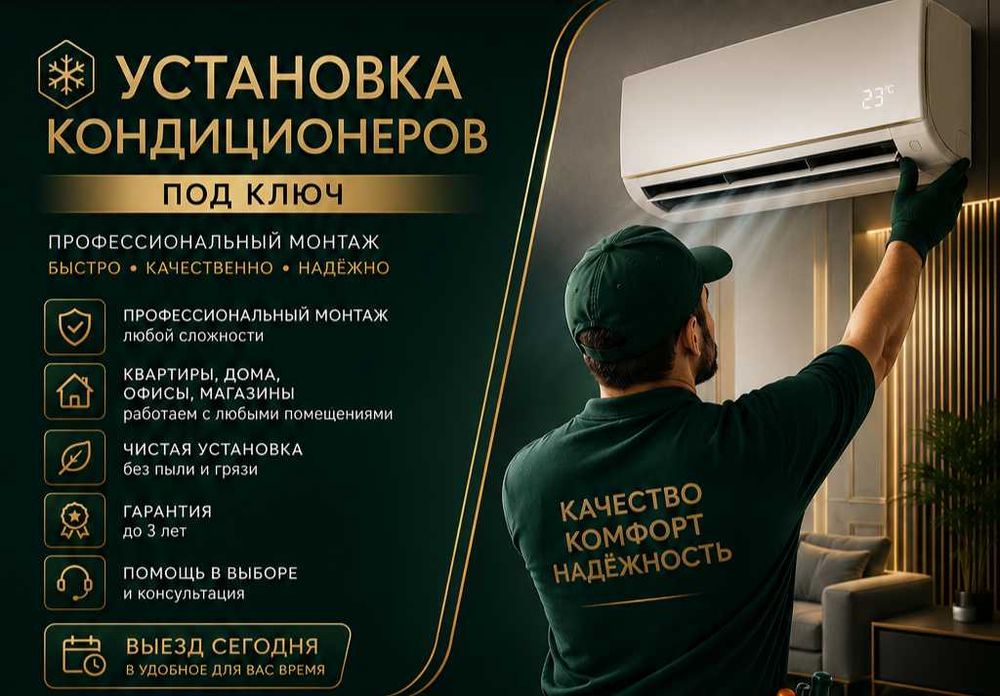 Установка кондиционера