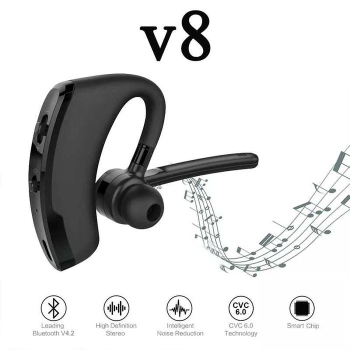 Casca Bluetooth Wireless Inteligenta  Conexiune Stabila Sunet Calitate