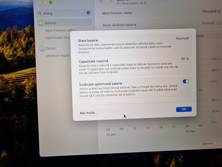 Macbook Air 13 inch M1 95% Baterie Impecabil