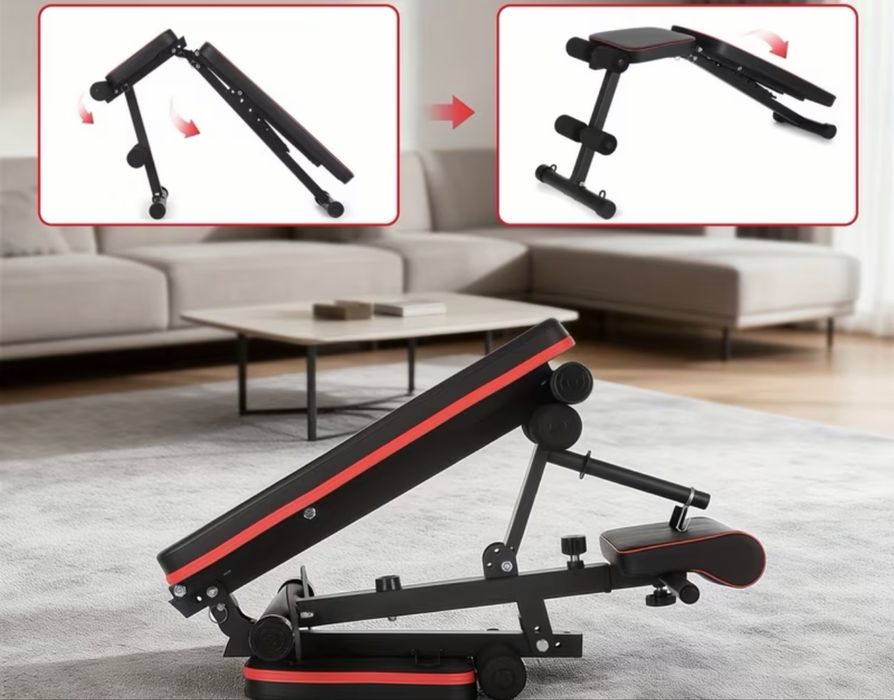 Scaun de antrenament plus set de 20kg gantere diferite marimi