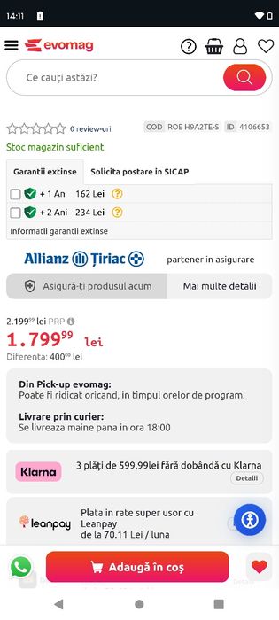 Uscător de rufe Candy rapido