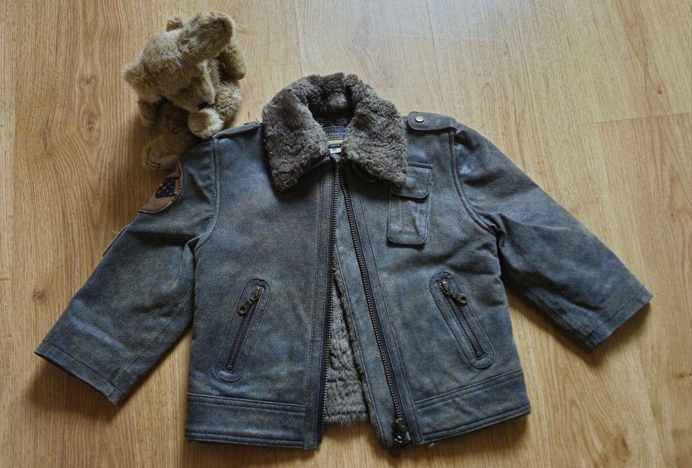 Haină de piele naturala pt. copii