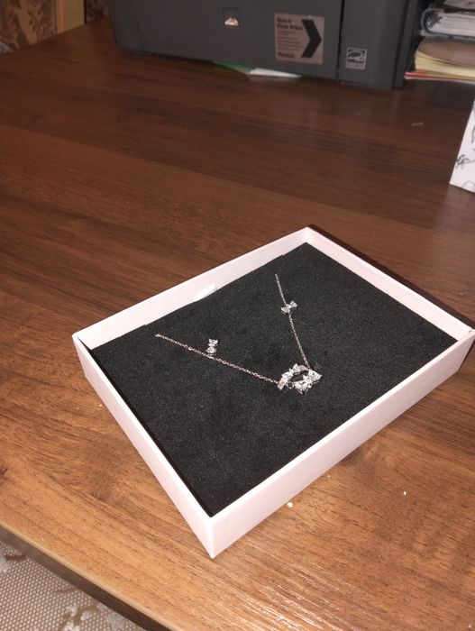 Цепочка кольцо и серьги