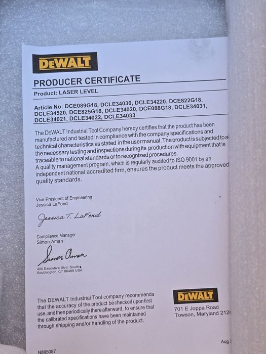 Laser dewalt 3×360 DCLE34030