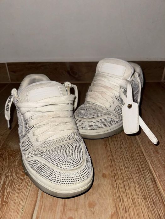 papuci off white crystal