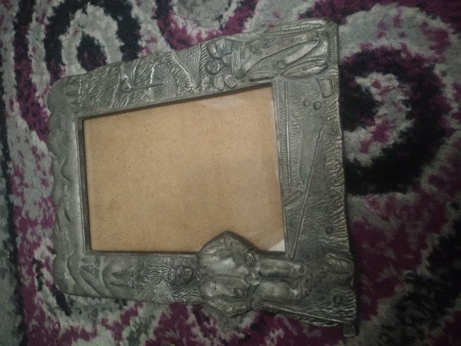 Фоторамка оловянная
