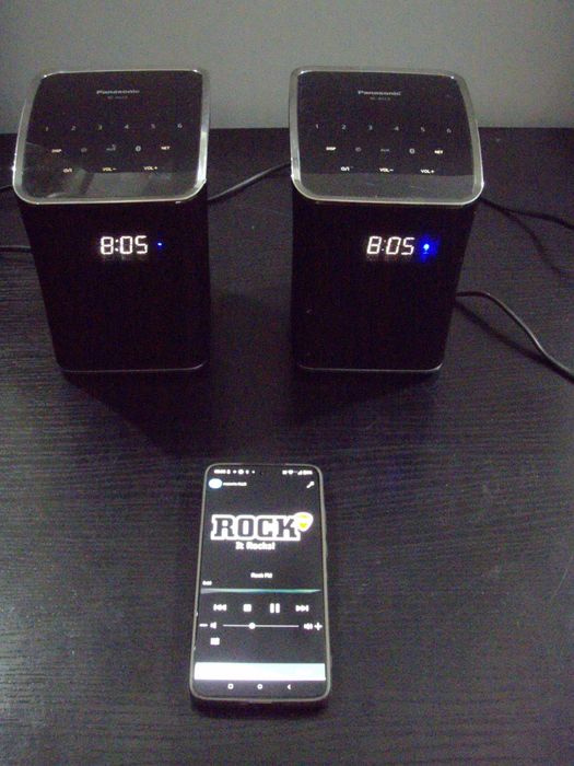 Boxa wireless cu ceas si bluetooth Panasonic SC-ALL2, model pe negru