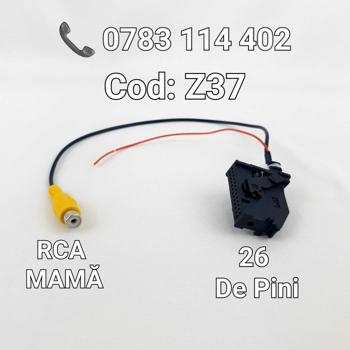 Adaptor Video–Mufa Camera Marsarier–VAG–12 / 26 Pini–Fakra–Z24–Z37–Z43