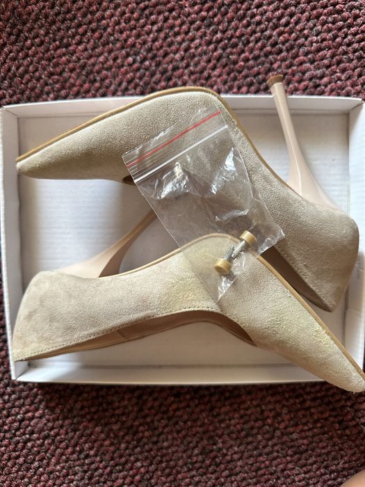 Pantofi dama piele intoarsa bej nr.37 noi