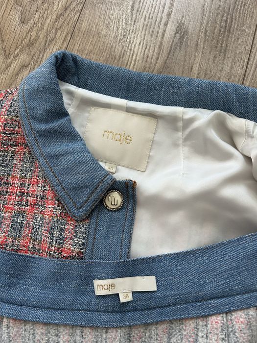 Maje costum tweed fusta si sacou