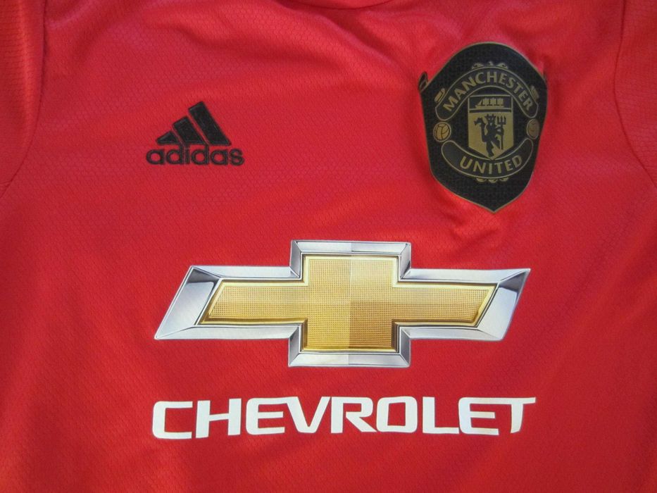 Tricou fotbal copil Manchester United, masura 164( 13-14ani), nepersonalizat, Adidas Climalite, poliester, stare f. buna- ca nounda