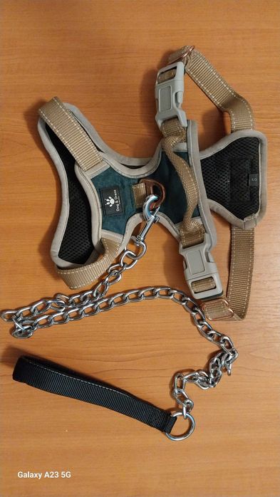 Ham DOG & DRESS marimea S si lesa lant 80 cm