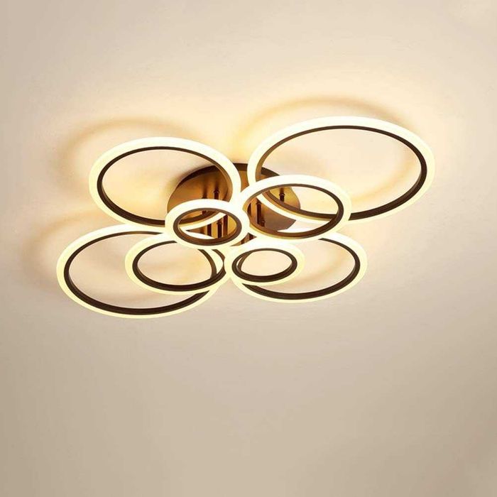 Полилей с висулки LED Lustra Rivani 8067/4 + 4 MARO 232W, Многоцветен