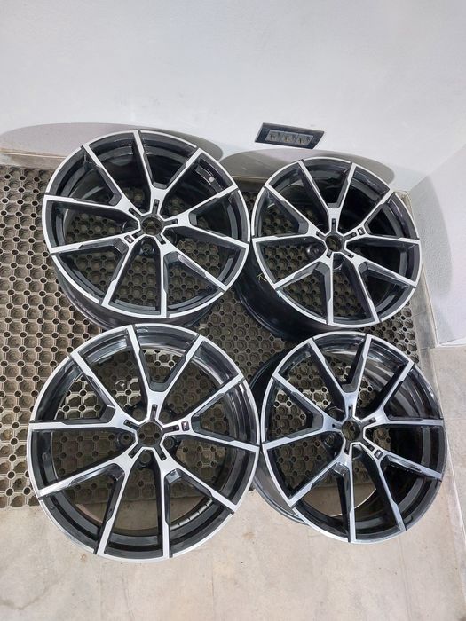 O janta Set jante 20 BMW seria 8 g14 g15 g16 M pachet style 728 finisaj negru diamond cut 8j față 9j spate