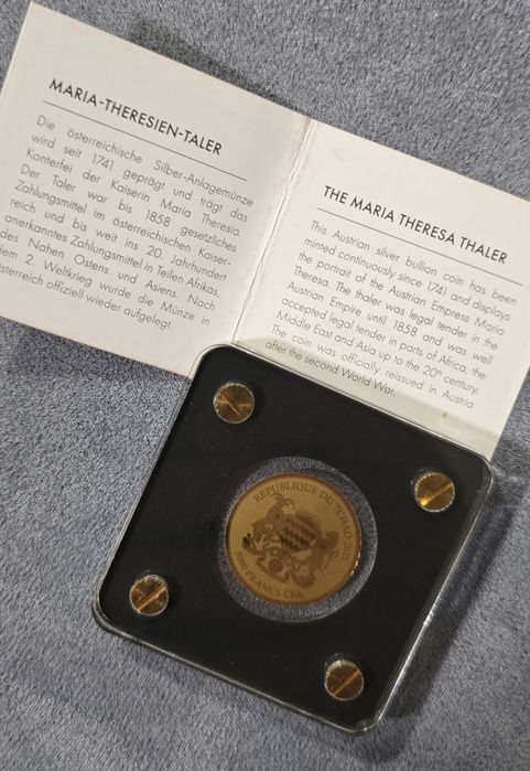 Златна колекционерска монета „Мария Терезия“ (1/500 oz Gold 999, 2021 г.)