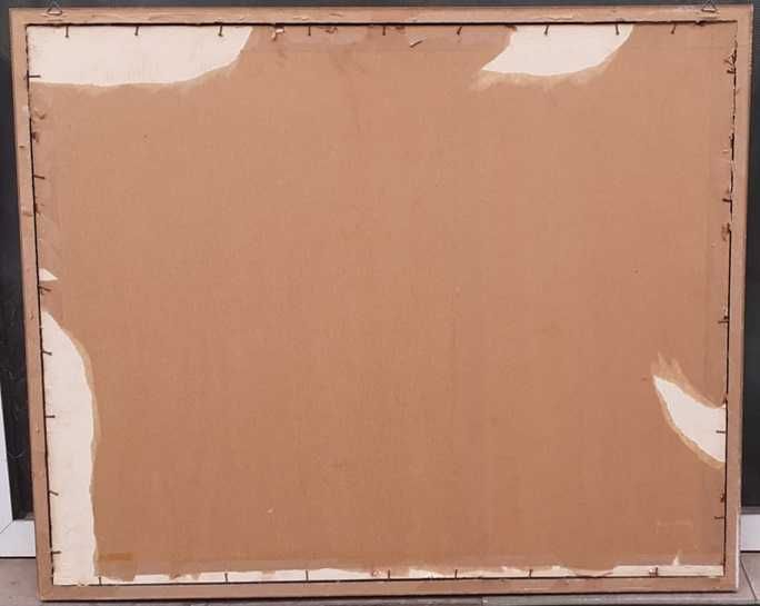 Tablou vechi - natura statica cu masca - semnat Iser 1934