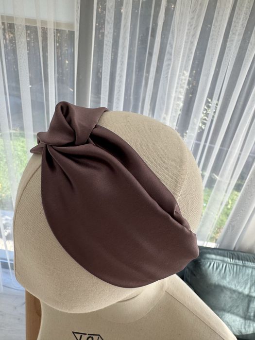 Копринена диадема.  Лента за глава от 100% естествена коприна