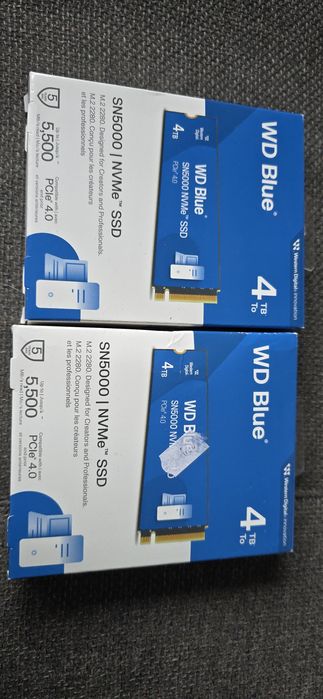 SSD WD Blue SN5000 4TB PCI Express 4.0 x4 M.2 2280 M2 Nou