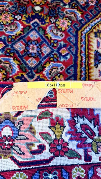 Covor Persan Manual Bidjar/Hamadan - Model Herati, Lână Naturală