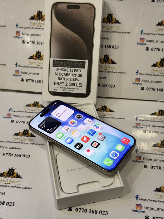 Hope Amanet P7 Iohone 15 Pro 128 Gb