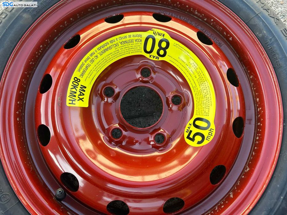Roata Rezerva Slim T125 80 15 R15 Hyundai Ioniq 2016 - 2019 Cod 52910-2H910 529102H910 [K6522]