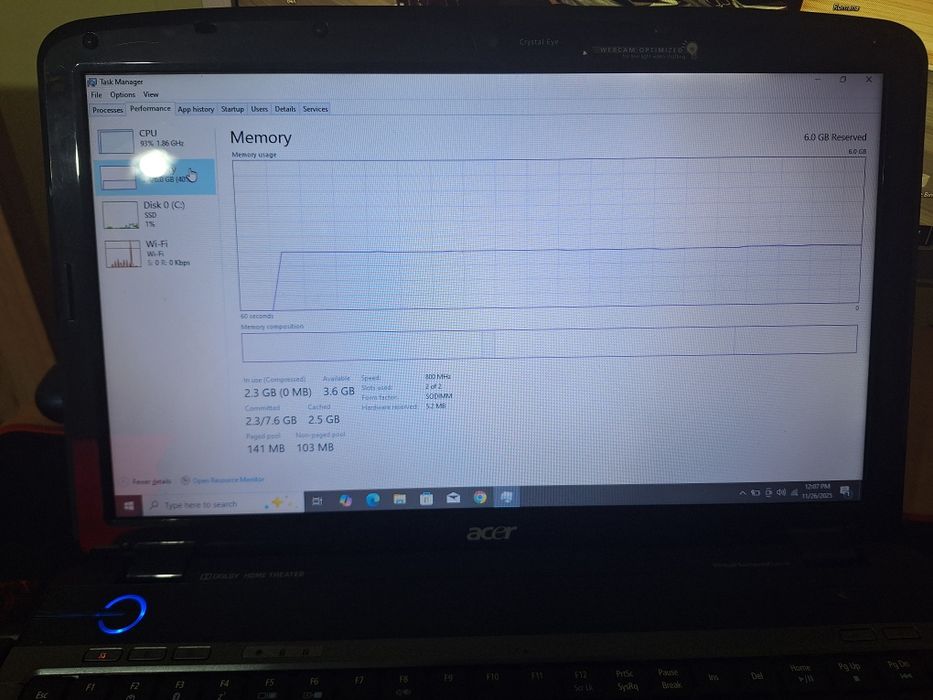Laptop Acer Functional