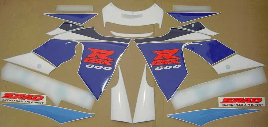Стикери Сузуки GSXR 600 Srad 1996г.-1999г. лепенки Suzuki срад 1997