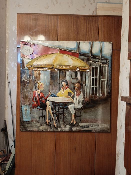 Метална картина 100х100 см