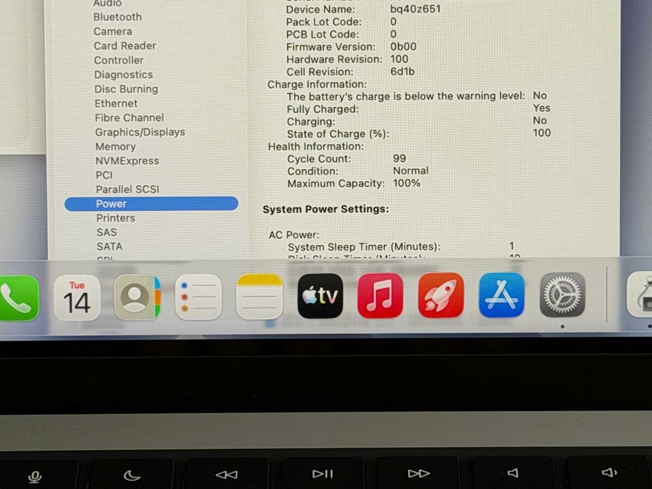 MacBook Pro 14`M3 Pro/11 CPU/14 GPU/18GB RAM/512GB SSD/Батерия 100%/Като Нов/Silver